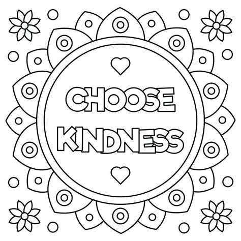 showing kindness coloring pages  getcoloringscom  printable