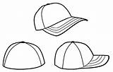 Cap Hat Baseball Coloring Drawing Hats Sun Pages Three Kids Print Getdrawings Getcolorings Printable Button Using sketch template