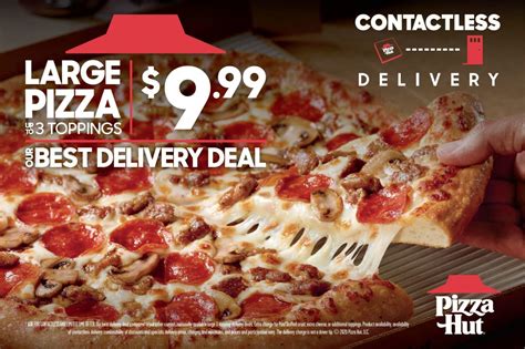 pizza hut menu deal   large  topping pizza