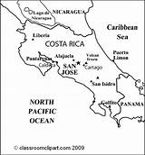 Costa Rica Map Clipart Maps Cities Countries Members Transparent Available Gif Medium Large Outline sketch template