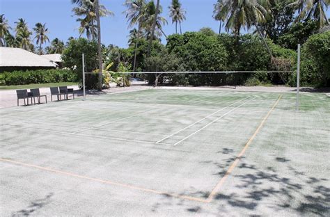 best of the maldives astro turf badminton court velaa