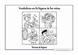 Higiene Fichas Normas Trabajar Bucal Aprender sketch template