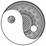 Disegno Yang Yin Cerchio Simbolo Significato Archzine Ornamenti 1001 Simbologia sketch template