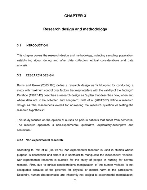 chapter  research design  methodology