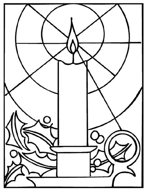 christmas candle coloring page crayolacom