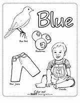 Blue Coloring Pages Things Color Colors Getcolorings Printable Journal 65kb 388px sketch template