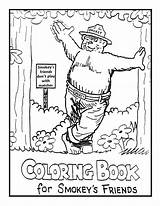 Smokey Bear Coloring Pages Printable Kids sketch template