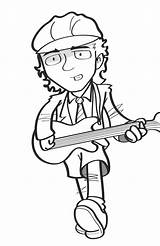 Angus Young Deviantart Drawings sketch template