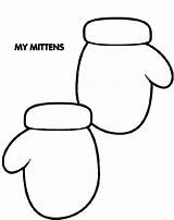 Mittens Coloring Pages Warm Color Keep Hand sketch template