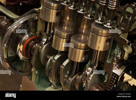 cut   cylinder internal combustion engine stock photo alamy