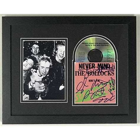 Sex Pistols Never Mind The Bollocks Signed Cd Collage W Epperson Lo