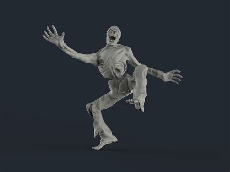zombie   model  printable cgtrader