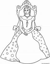 Throne Trono Dibujo Ausmalbilder Prinzessin sketch template