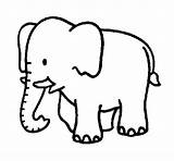 Elephant Baby Coloring Dessin Coloringcrew sketch template