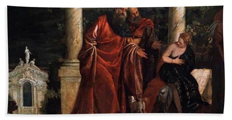 new artwork for sale susanna and the elders 1588 bath towel by