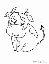Coloring Animals Beef доску выбрать Hellokids Cow sketch template