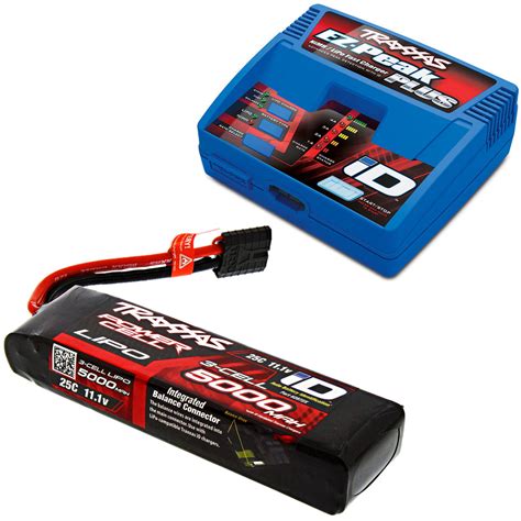 traxxas  spartan mah   id lipo battery ez peak charger