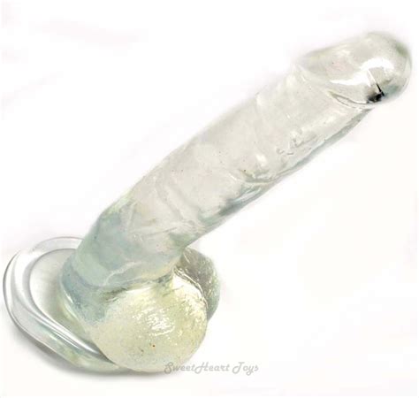 Jelly Dong Dildo Slim Suction Cup 8 Inch Waterproof Realistic Cock