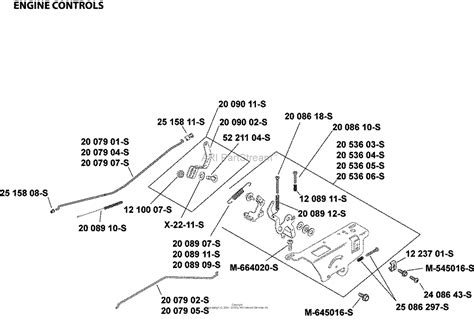 kohler sv  mtd  hp  kw parts diagram  engine control group