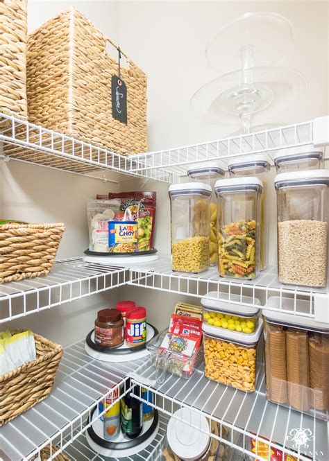 ideas  organize  small pantry  wire shelving kelley