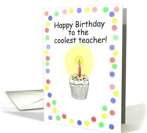 happy birthday teacher card printable printable templates