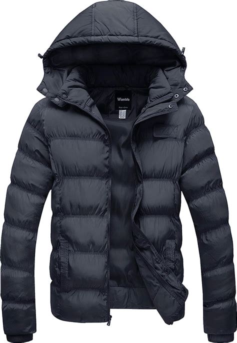 wantdo men s lightweight hooded puffer jacket insulated windprood