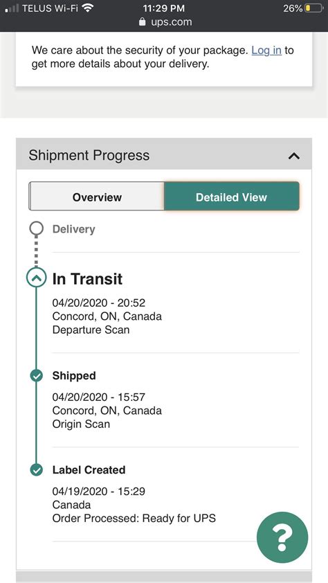 hasnt  tracking info  updated   package lost     update tracking