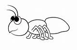 Ant Coloring Cartoon Colouring Clipart Pages Ants Draw Kids Drawing Cute Hormiga Color Drawings Colorear Para Printable Marching Large Clip sketch template