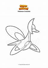 Cresselia Therian Thundurus Supercolored Florges sketch template