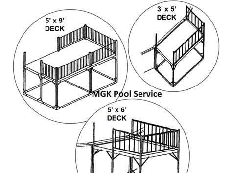 Prefabricated Deck Kits For Above Ground Pool Above Ground Pool Deck