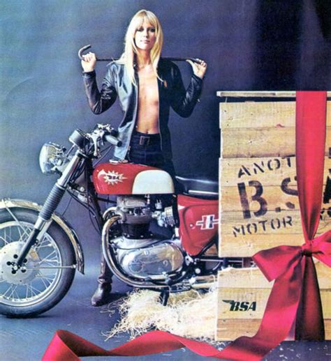 bsa motorcycle 1967 bsa pin up girl blonde mad men art vintage ad art collection