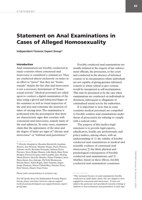pdf statement on anal examinations in cases of alleged homosexuality