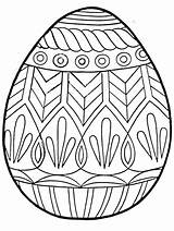 Coloring Easter Egg Ukrainian Pages Eggs Ads Creative sketch template