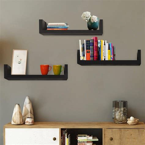 ubesgoo set   floating shelves wall mountedwall shelf  home
