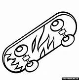 Skateboard Skate Colorir Desenhos Malvorlage Skateboarding Verschiedene Sportarten Entitlementtrap Flammes Decore Marvelous Malvorlagen Qdb Artykuł sketch template