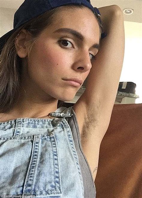 caitlin stasey has her arm pits shaved daily mail online