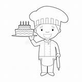 Vector Pastry Coloring sketch template