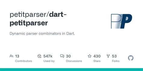 github petitparserdart petitparser dynamic parser combinators  dart