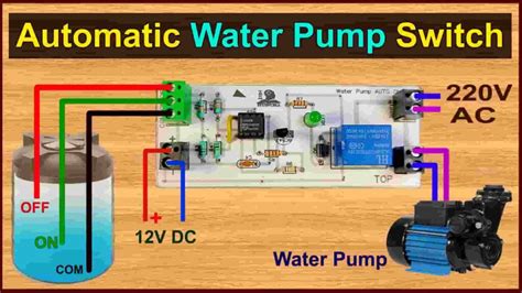 automatic water pump switch   circuit   timer