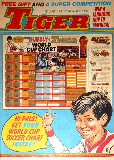 football cartophilic info exchange ipc magazines tiger  bubbly tiger world cup chart