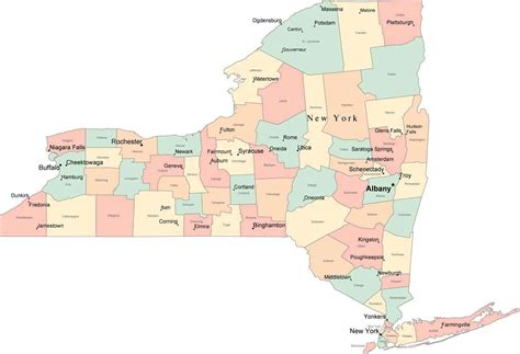 map   york state cities  latest map update