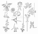 Nazca Lignes Dibujo Woestijn Schepselen Désert Pérou Från Varelser öknen Linjer Créatures Illustrationer Desert Plastica sketch template