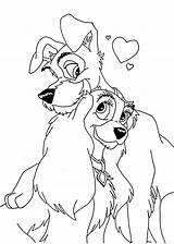 Coloring Disney Pages Tramp Lady Valentines Wedding Kids Printable Valentine Drawing Dog Print Bestcoloringpagesforkids Cute Princess Cartoon Adults Para Ages sketch template
