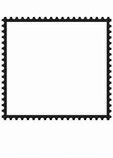 Francobollo Briefmarke Sello Cuadrado Quadrato Malvorlage Vierkant Viereckige Postzegel Educima Educolor sketch template