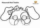 Masquerade Animals 123kidsfun Carnival sketch template