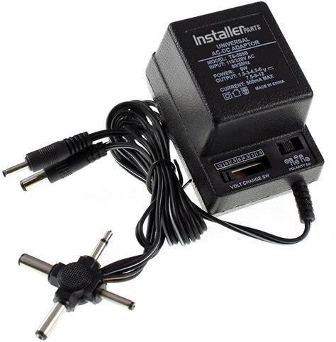installerparts ma universal acdc adapter adjustable dc    output