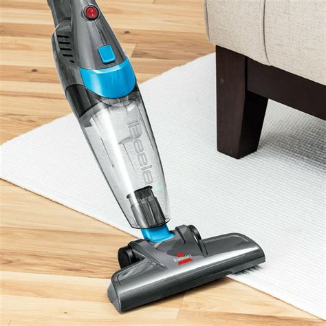 bissell    lightweight corded stick vacuum cleaner blue