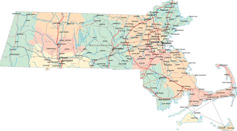 map  massachusetts travelsfinderscom