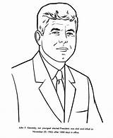 Coloring Pages Presidents Kennedy John President Sheets Presidential Easy States United Bluebonkers Popular sketch template