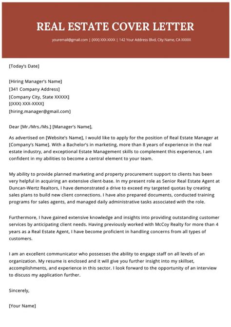 image  real estate resignation letter   cover letter